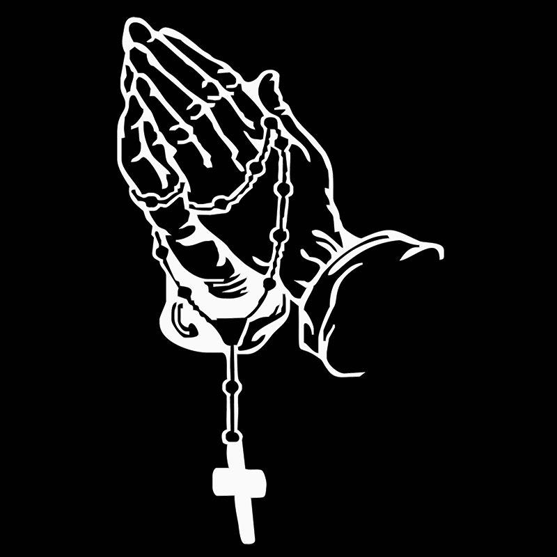 Laser Car Sticker Pearl Rosary Prayer Window Glass Motorcycle Sticker Decoration