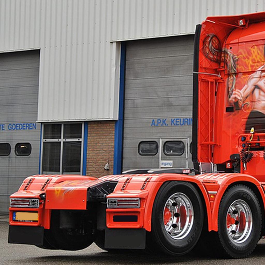 Biqing Trailer Brake 24V Rear Tail Truck Reverse Stopper Flowing Turn Signal Indicators for Car Tractor Trailer Camper Lights, Lights, 2-Piece