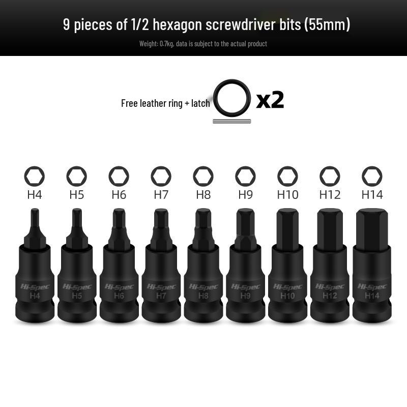 Hexagonal S2 Electric Impact Wrench Screwdriver Bit