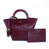 Bag Women'S Large Capacity First Layer Cowhide Crocodile Pattern Shoulder Bag Crossbody Bag Handbag