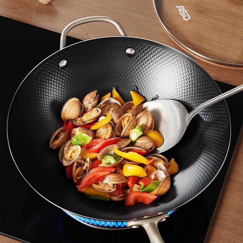 ASD 32cm Cast Iron Wok