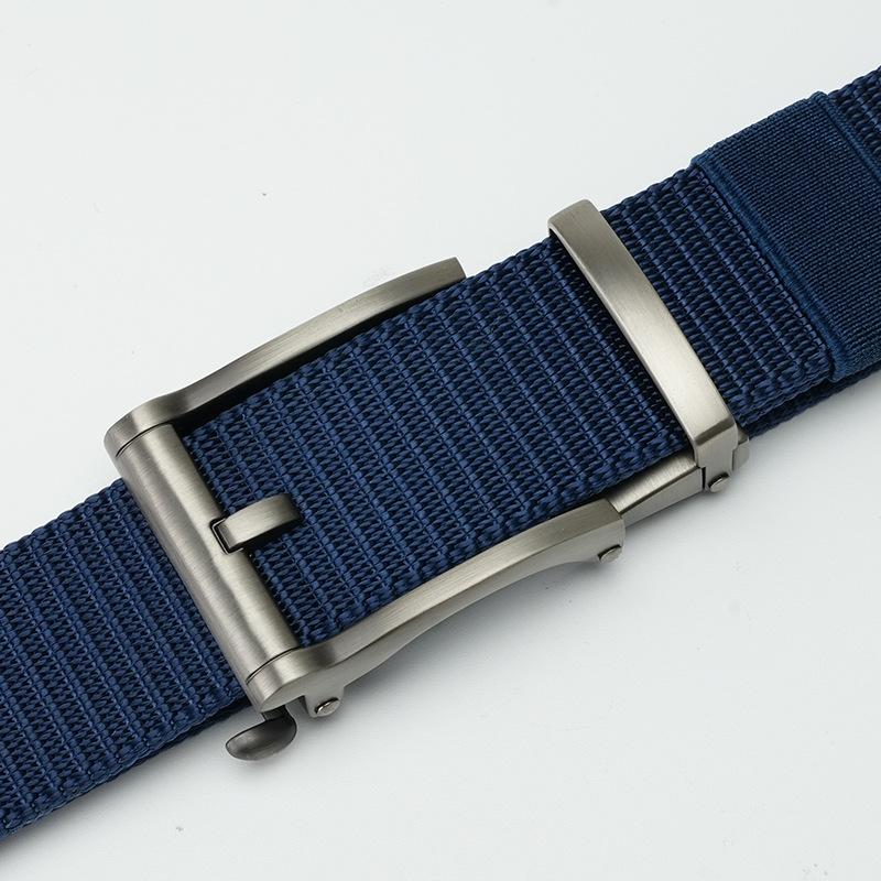 

Мужской ремень Автоматическая пряжка Плетеный нейлоновый тактический ремень Минималистичный Универсальный Деловой Повседневный Уличный Холщовый ремень Мужской 125cm