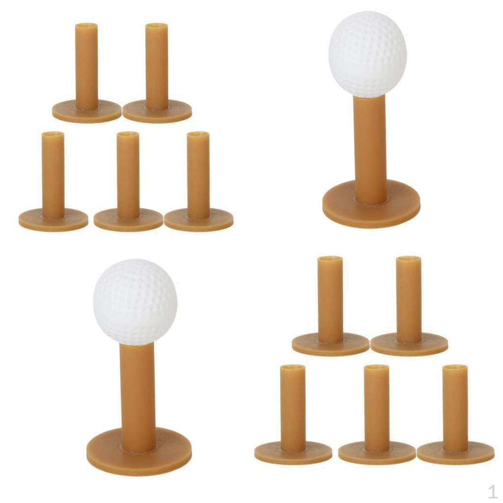 

10pcs/Set Golf Tee Holder 2-3/4 & 2-3/8 Driving Range Mat Tees Base