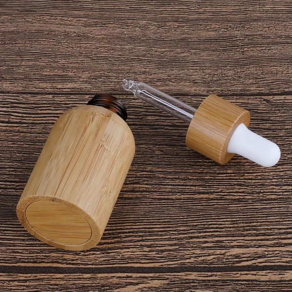 Bamboo Bamboo Dropper Bottles 10ml-30ml Cosmetic Sample Container  Makeup Cosmetic