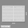 Miflame Metal Pegboard Wall Storage Display Rack