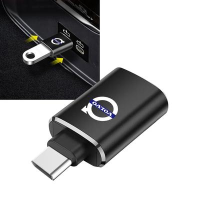 OTG Adapter Car USB Data Cable Converter Type C Mobile Phone Charging Cable Charger For Volvo RDESIGN XC60 XC90 V40 V50 V60 S60