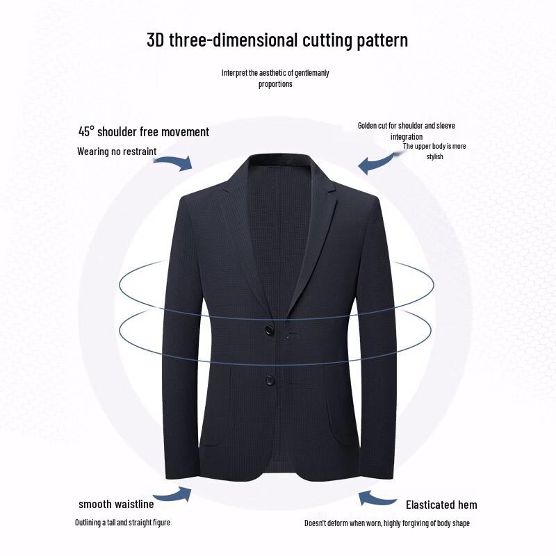 Shanshan Men's 2026 Spring Lightweight Business Casual Suit Jacket