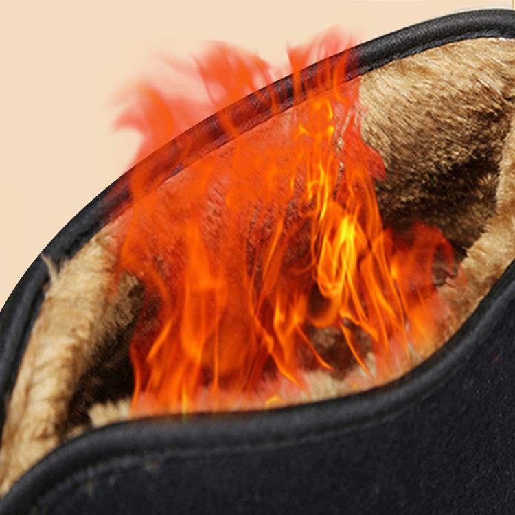 Winter Man Casual Cotton Shoes Warm Plus Velvet Old Beijing Cloth Shoes Men Comfortable Shoes