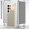 Hollow Out Heat Dissipation 2in1 Metal Frame Phone Case for Samsung Galaxy S23 S24 S25 S26 Ultra Creative Fragrance Hard Cover