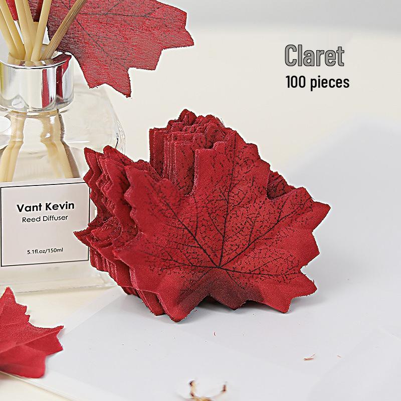 

Искусственный лист красного клена и зеленые листья для украшения детского сада, витрин магазинов и ландшафтного дизайна