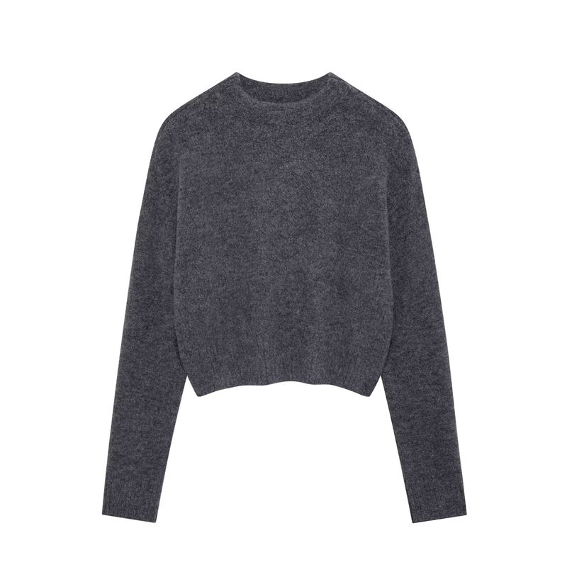 Kaslead New Arrival Women's Clothing Fashion Style Stylish Simple and Versatile Soft Short Knitwear 5536200