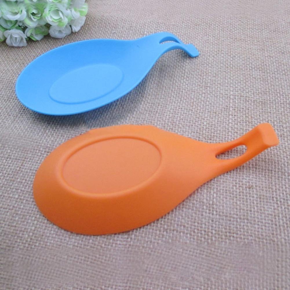 Heat Resistant Silicone Soup Spoon Pad Utensil Tea Bag Holder Fork Mat FA Heat Resistant Silicone Soup Spoon Pad Utensil Tea Bag Holder Fork Mat FA