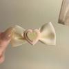 Love Bowknot Hairpin Women Ribbon Linen Barrette Hair Clip Fashion Temperament Bow Hairpin Kids Girls Hair Accessories