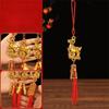 Red Tassel Chinese Zodiac Pendant Handmade Lucky Charms Goat Hanging Ornament  Spring Festival