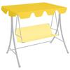 Replacement Roof - vidaXL - 150/130x105/70 Cm - Yellow - 100% Polyester Fabric - Waterproof