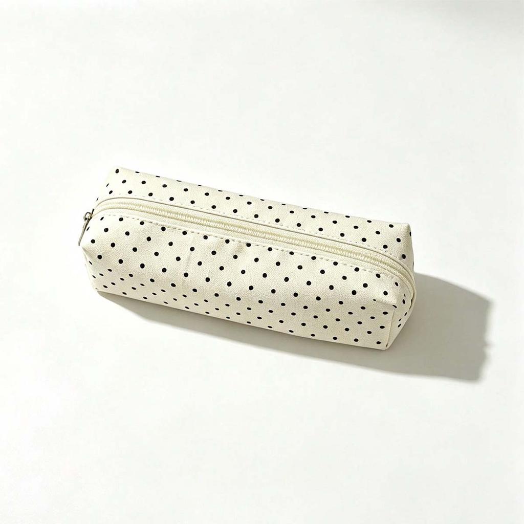 Korean Polka stationery case,makeup/office/school supplies,multiple colors available,back to school gifts,Christmas,holiday gift