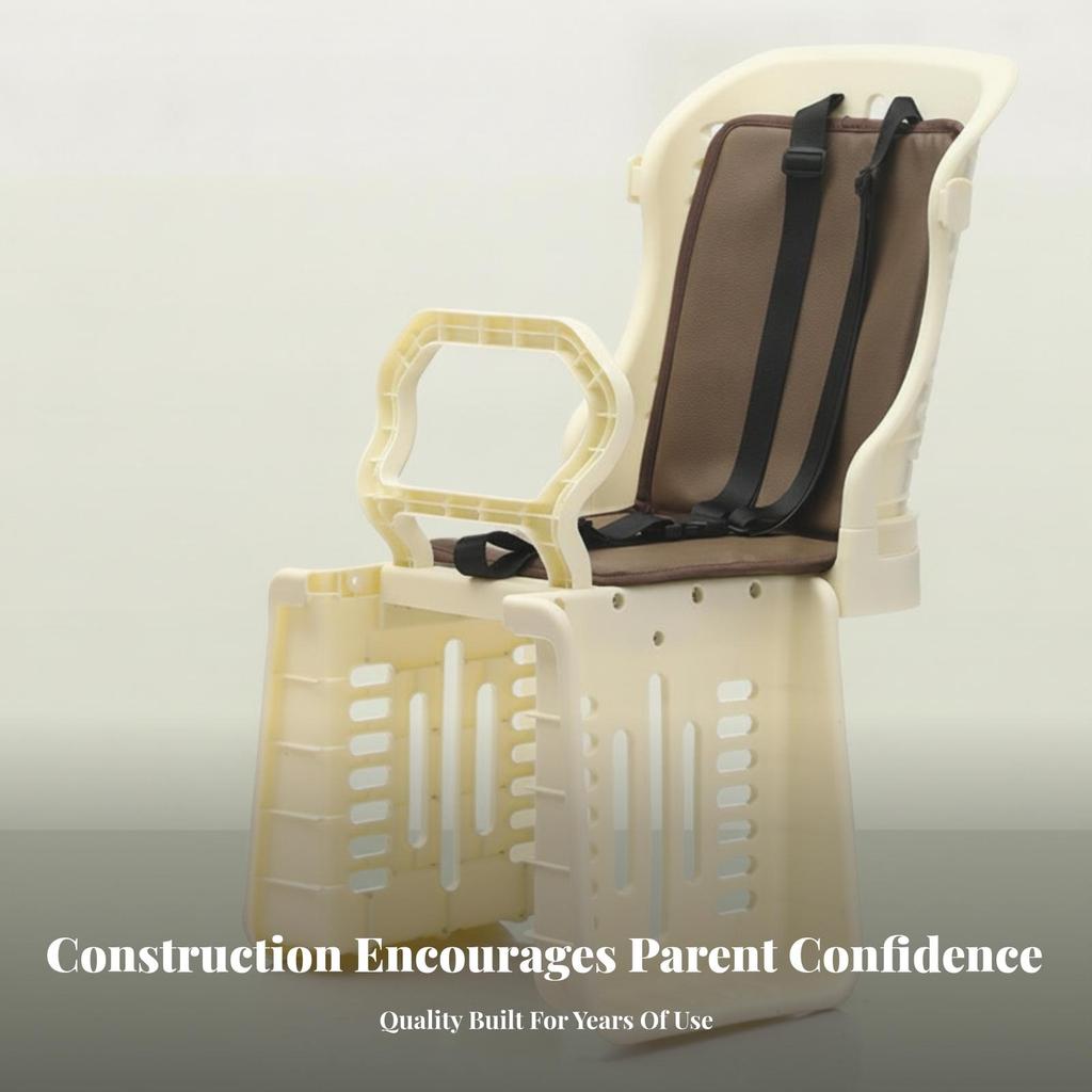 Rear Mounted RearMounted Bike Seat for Children ThreePoint Belt