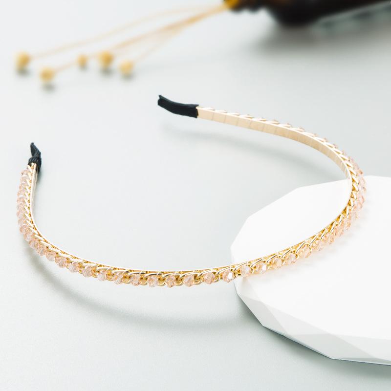 Women's Hairband Alloy Light Luxury Water Bit Hoop Shampoo Headwear