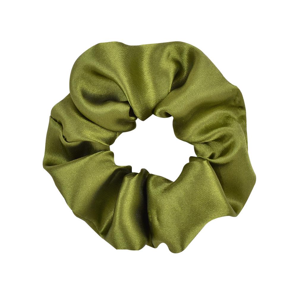 3.9 Inch Women Silk Scrunchie Elastic Handmade Multicolor  Hair Band Ponytail Holder Headband Hair Accessories