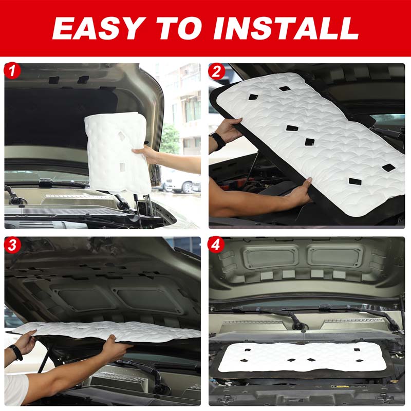 Για 2020-25 Land Rover Defender 90 110 130 L663 βαμβάκι ηχομόνωσης χώρου κινητήρα, πάνελ ηχομόνωσης, μονωτικό καπό