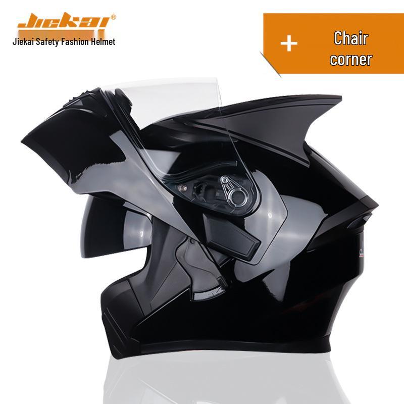 Jiekai DOT Standard Flip-up Double Visor Men's All-Season Motorcycle Helmet