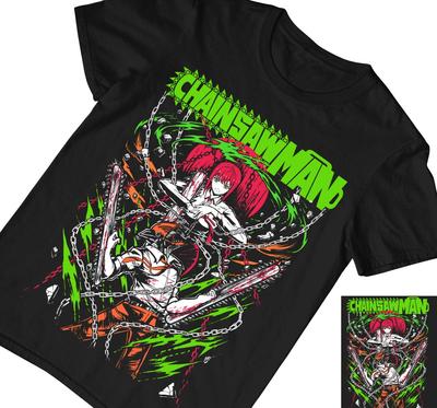 Chainsaw Man Denji Nuova T-shirt Unisex,T-shirt Chainsaw con Illustrazione,T-shirt Grafica
