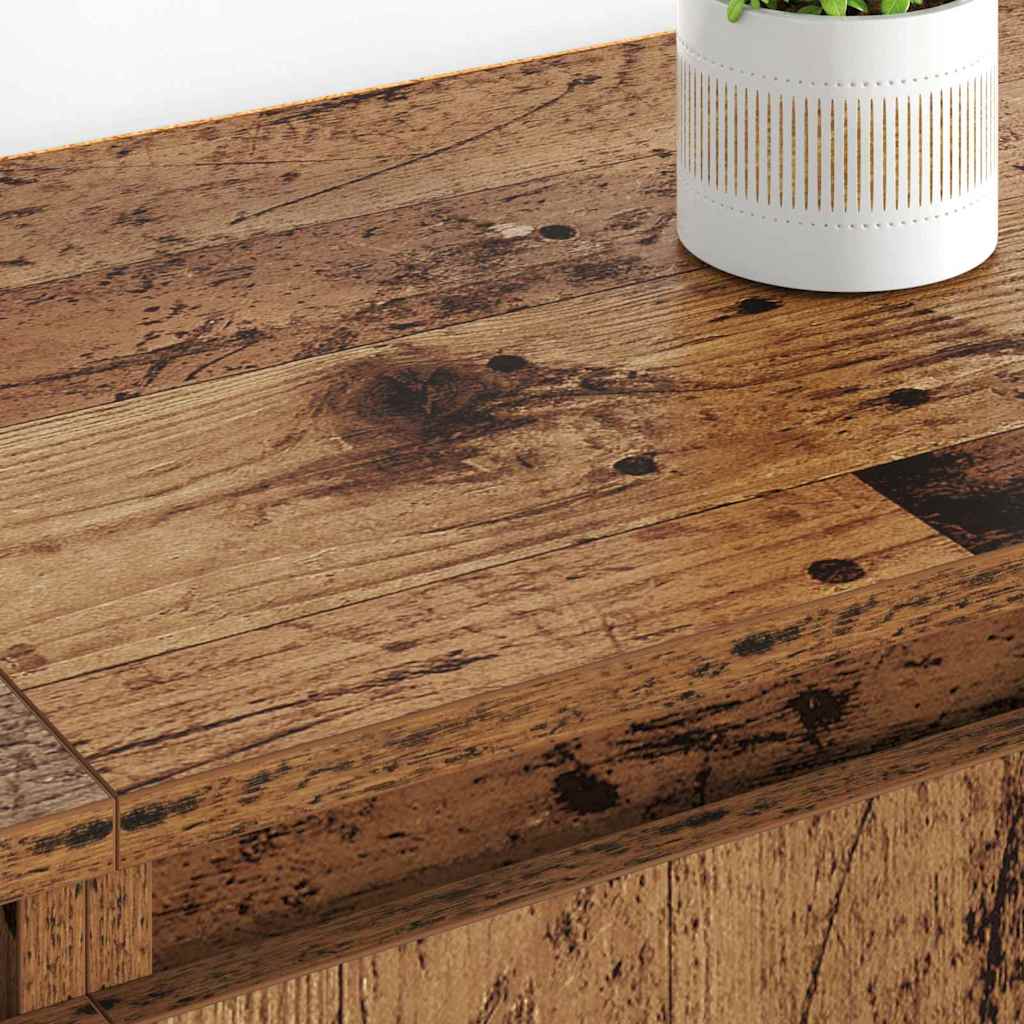 Sideboards 2 Pcs Reclaimed Wood Look 60 X 35 X 70 Cm Engineered Wood