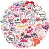 49Pcs Mother’S Day Love Stickers Diy Diary Laptop Luggage Skateboard Graffiti Decal Fun Children’S Classic Toy
