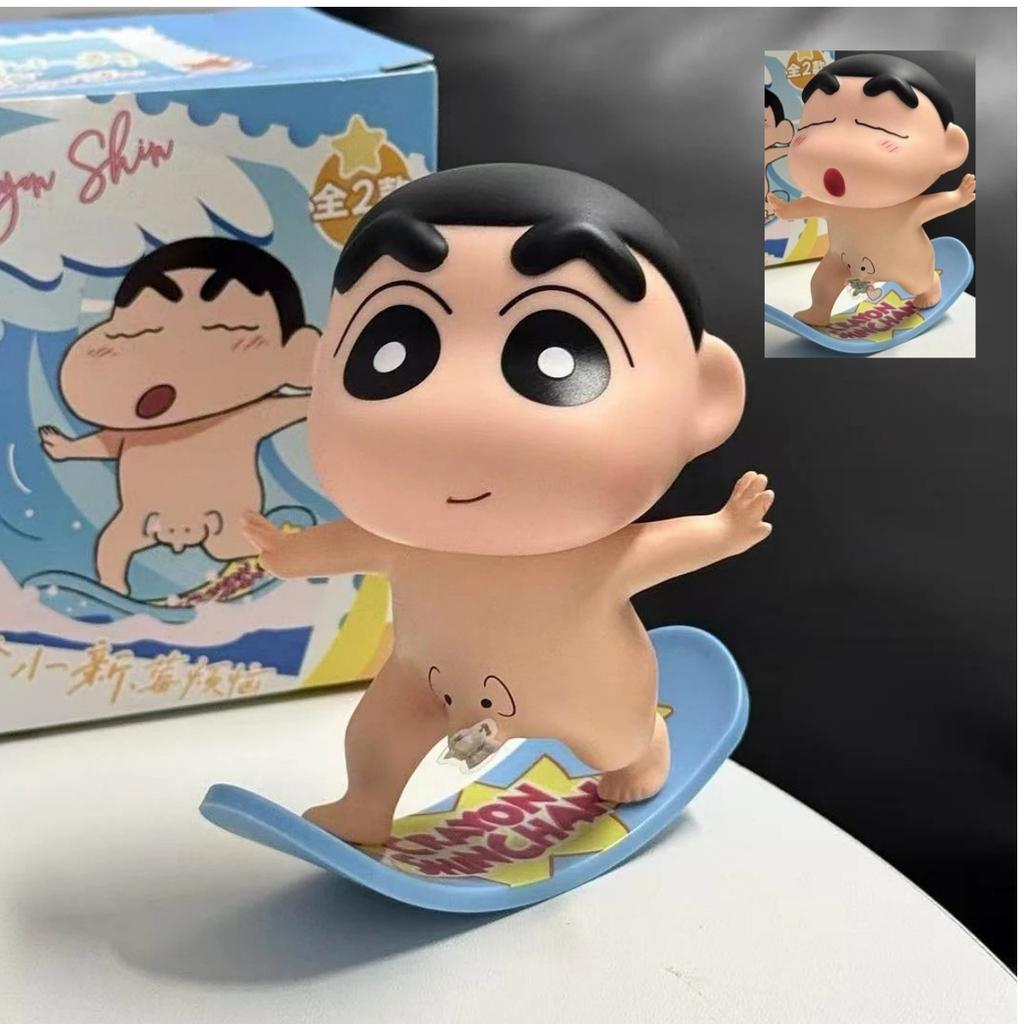 Kawaii Cute Crayon Shin Chan Anime Handmade Mini PVC Cartoon Ornament Desktop Decoration Birthday Gift