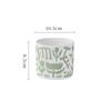 Creative Cylindrical Ceramic Flower Pot Gardening Decoration Succulent Plant Potted Flower Vase Interior Countertop Flower Pot