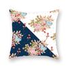 Pink plant series printed pattern cushion cover for home living room sofa car decoration square polyester pillowcase