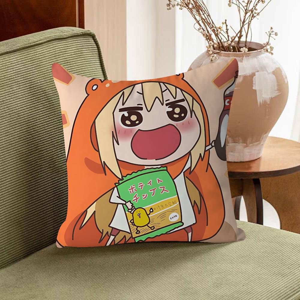 Doma Umaru Personalized Pillow Dust Cover Bedroom Kids Party Decoration Pillowcase Birthday Children Gift