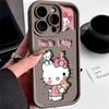Pink KT cat is suitable for Apple 15Promax mobile phone case iPhone16 cute 14 cartoon 13 anti-drop 17 girl