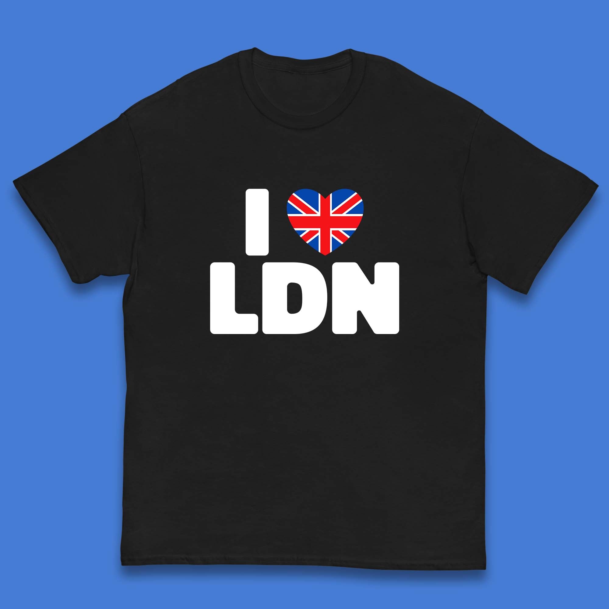 I Love LDN UK United Kingdom British England I Love London Kids T Shirt 160