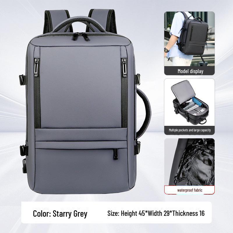 Špičkový vodotěsný batoh pro podnikání, cestování a dojíždění - Unisex módní design pro notebooky a běžné nošení
