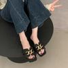 Fashion Women Flat Slippers 2025 New Summer Big Size Shoes Trend Brand Designer Slippers Women Luxury Outdoor Flat Sandals Slides Women