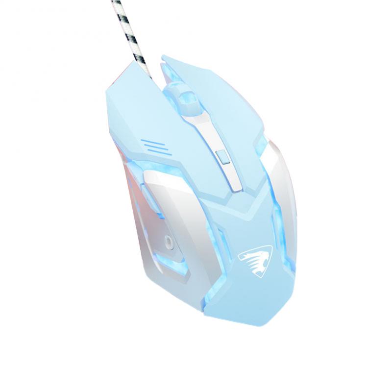 RYRA Wired Backlit Mouse Competitive Gaming Mouse Notebook Office Luminous Gamer Mouse 3200DPI 4 Keys Ergonomic Desktop