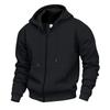 Men's Comfortable Thick Hooded Sweatshirt, Zipper Sports Shirt, Long Sleeved Sweatshirt, Autumn and Winter Season