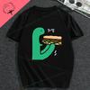 Fun Pizza Joguman Dinosaur T Shirt Unisex Clothes Short Sleeve Fashion Woman 100 Cotton Streetwear Womens Tshirts Men Tshirt