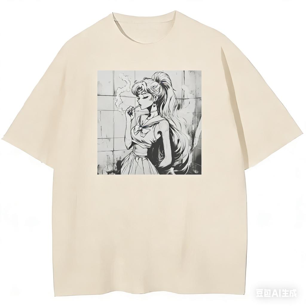 2026 Cotton Sailor Moon Lost Americana Tsukino Usagi Y2K TShirt Unisex High Quality Casual Parentchild Cotton Soft Fashion Tee