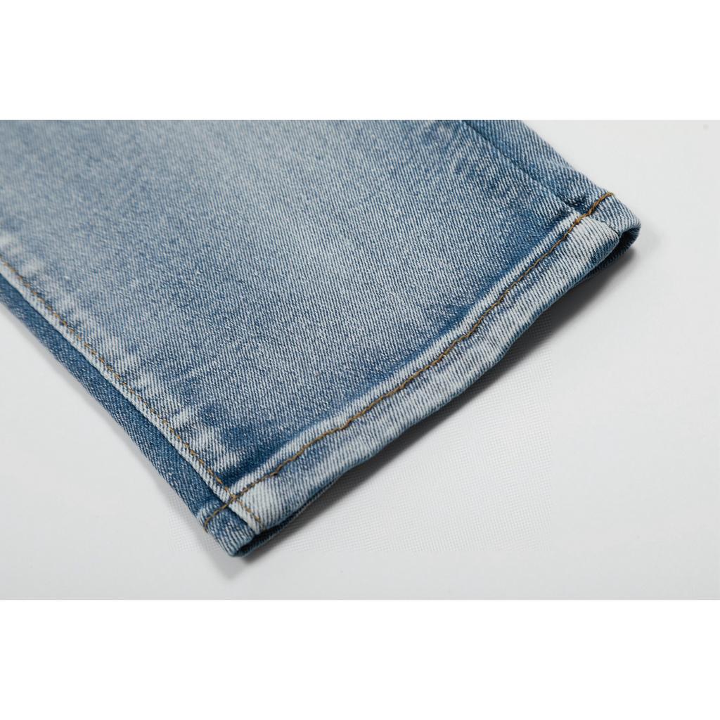 M40 Amiri Men's and Women's American Style Trendy Jeans with Fabric Patches, Holes, Embroidery, Casual and Fashionable High Street Pants