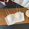 Women's seamless vest comfortable gather side bra cover
