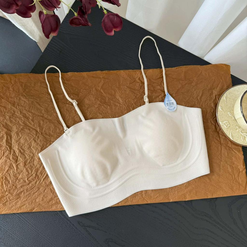 Women's seamless vest comfortable gather side bra cover