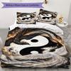 crowned Crane Pattern Bedding uilt Set uilt Cover Pillowcase Home Decoration Birthday Gift (1 * duvet cover + 2 * pillowcase  without core)98