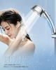 Shower Head Micro Nano Bubble FEELS0 Water Saving Misfire Water Flow Settings High Water Pressure Handheld Water Stop 6+1 (Silver)