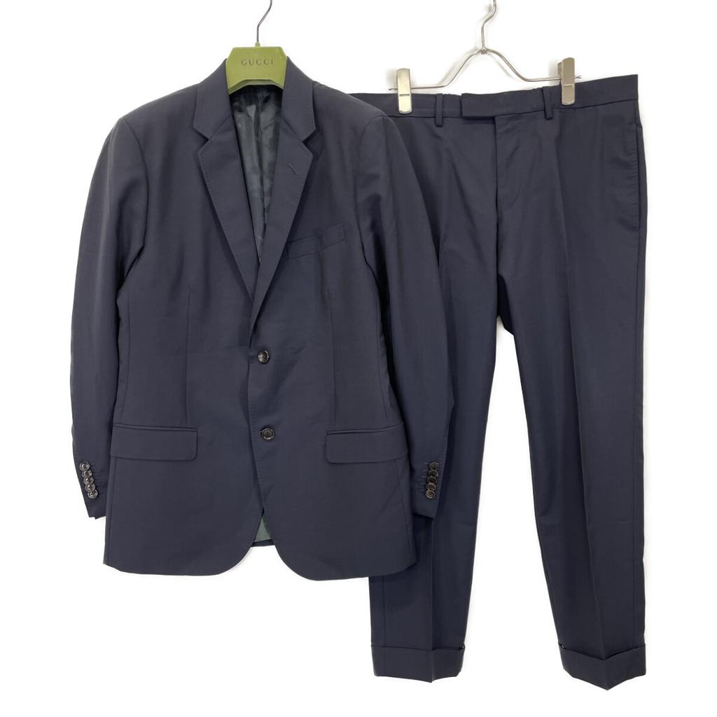 GUCCI 406135 Z596D Navy Wool x Mohair Suit Set suit setup 50 NavyUsed