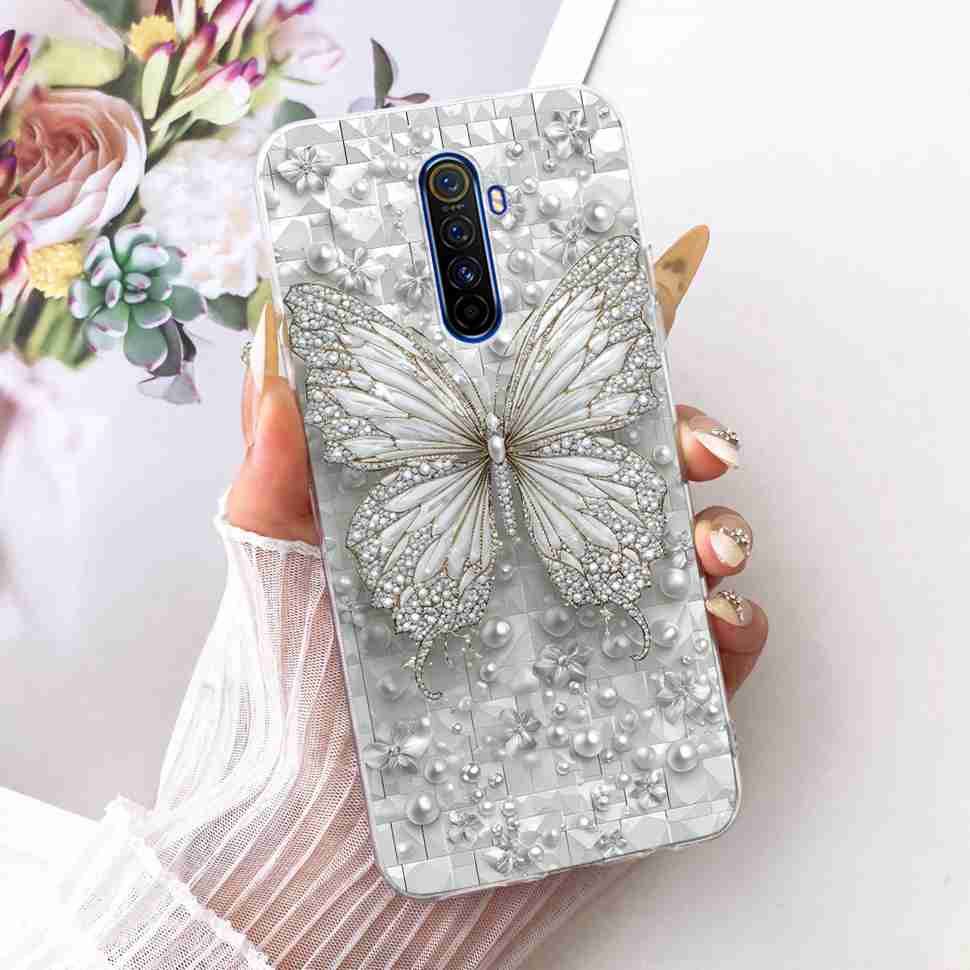 For Realme X 2 X2 Pro RMX1931 Case Cartoon Cat Simple Silicone Cover For Oppo Realmex2 Pro Phone Case Shockproof Bumper