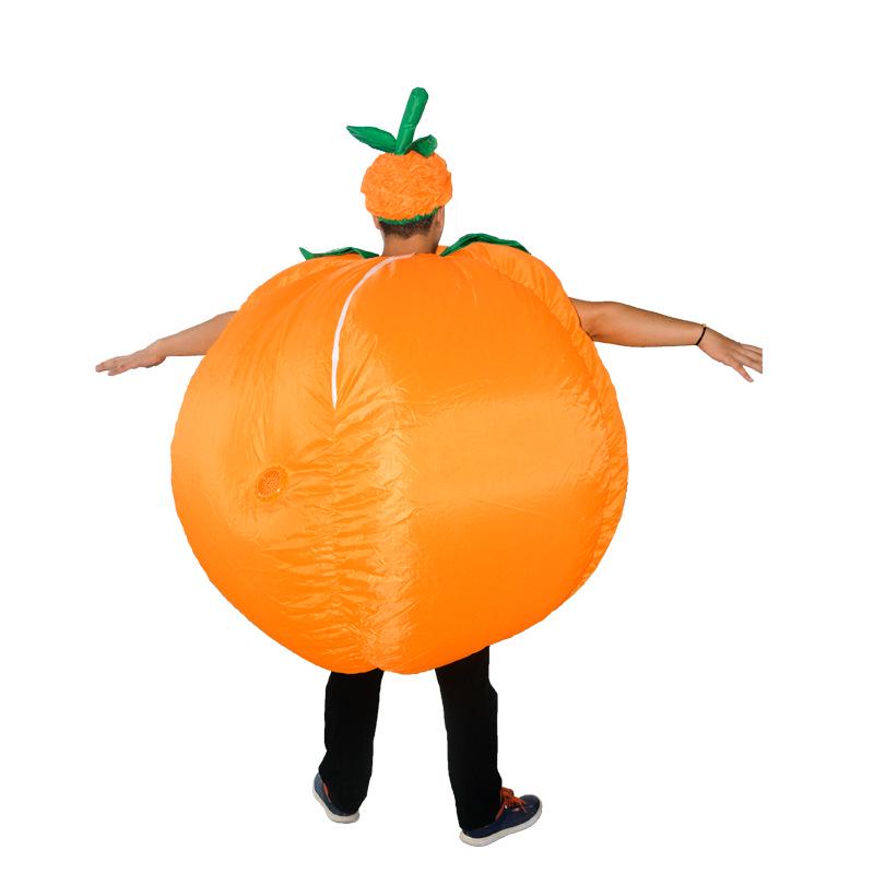 Halloween Costume Pumpkin Adult Men Women Party Cosplay Inflatable Dress Fancy