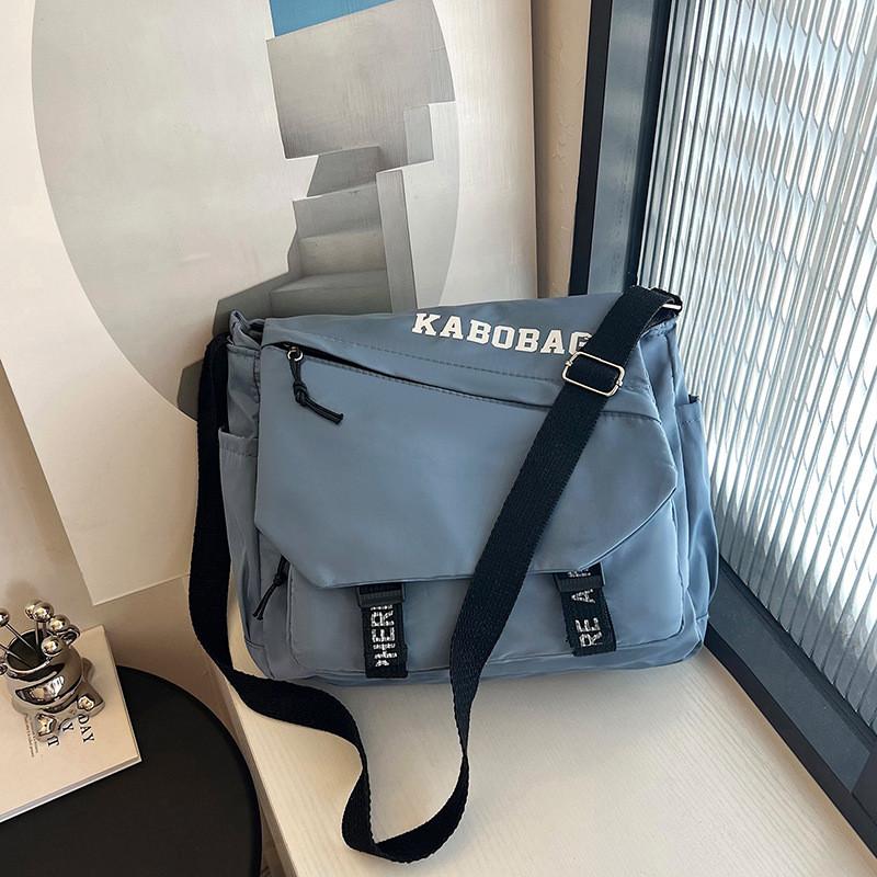 Стильная вместительная холщовая сумка-тоут для женщин Универсальная модная сумка через плечо синий