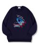 TI.GLAKE I Don'T Know Oversized Double-Sided Sweatshirt Navy
